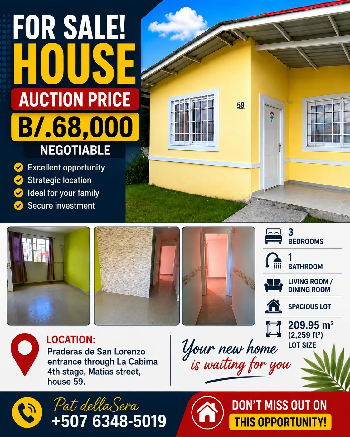 House for sale in Praderas de San Lorenzo, La Cabima, Panama. — imagen 1 de 2