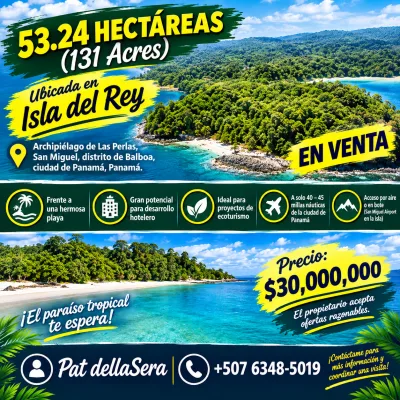 53.24 hectares(131 acres) located in Isla del Rey. — imagen 2 de 5